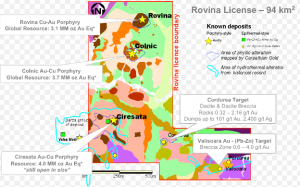 Map of Carpathian's Romanian RVP project