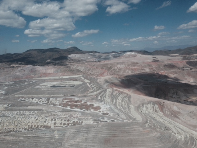 Open pit copper