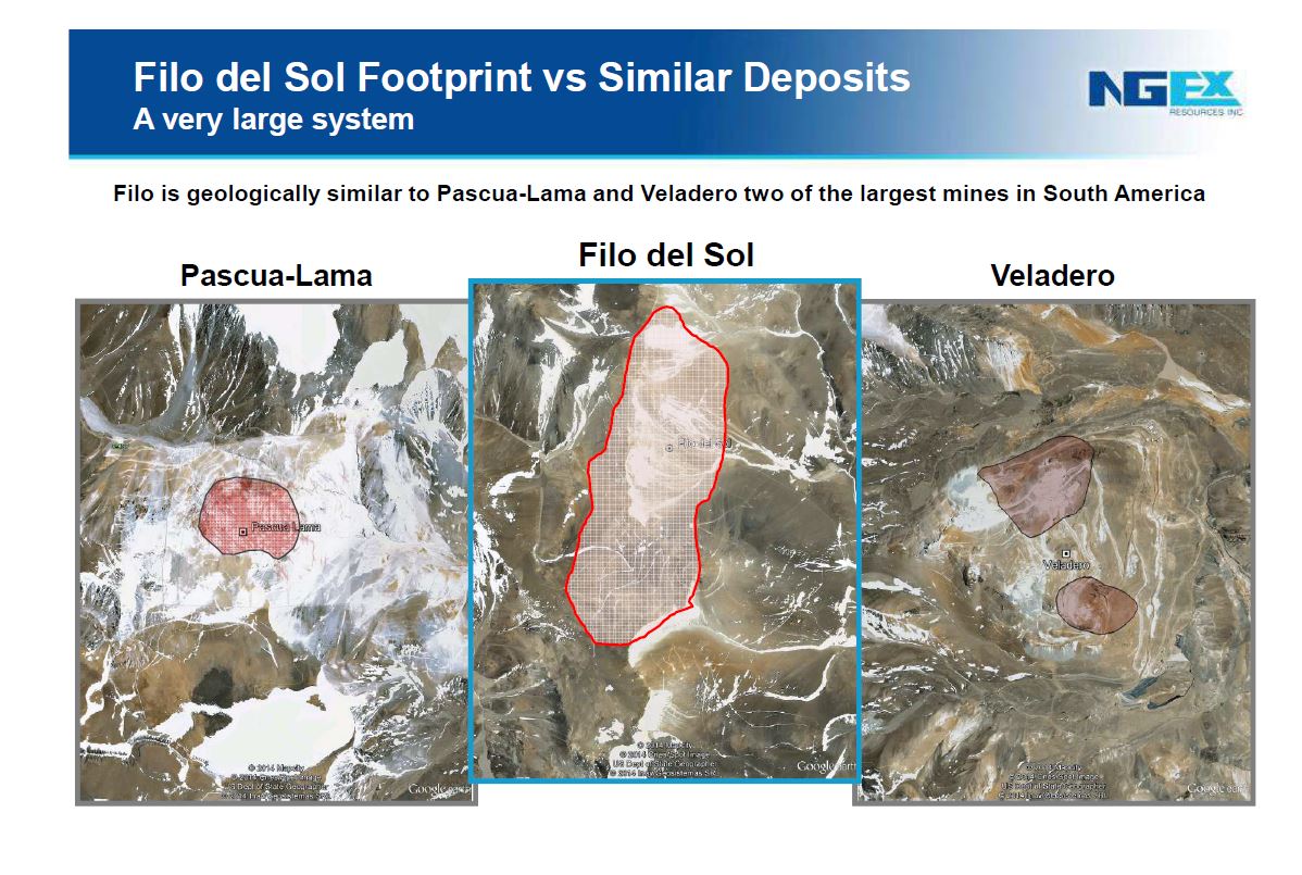 Filo del Sol's footprint is the largest in the area (Image: NGEx Resources)
