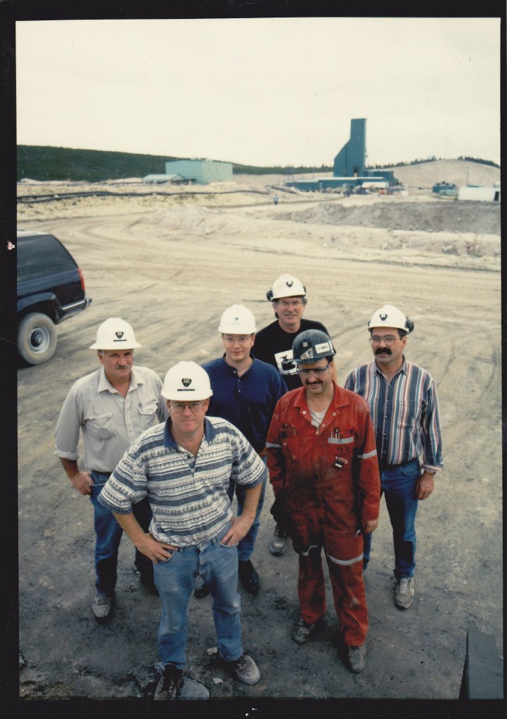 McArthur River prior to entering production around 1998. Doug Beattie is pictured at the front.