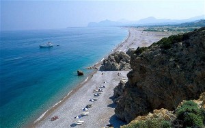 The coast at Afandou is part of the Greek government's desperate attempts to raise money by privatising its vast portfolio of state-owned assets. Photo: ALAMY