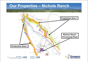 Uranerz Nichols Ranch Project Map