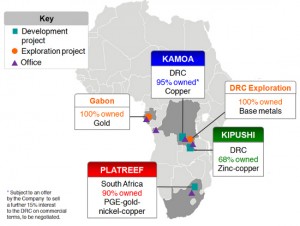 Ivanplats (IVP:TSX) Projects Map