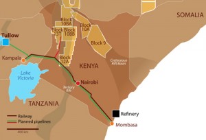 Map of Africa Oil's Kenyan Discoveries (Company)