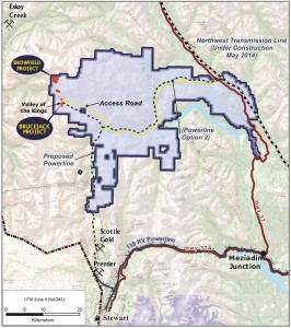 Map of Brucejack Project 