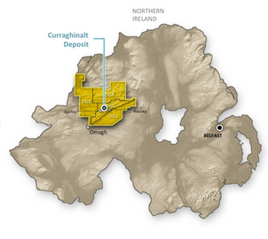 Location of the Curraginhalt Deposit (Company)