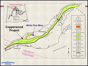 Copperwood sits on Michigan's Copper range (Image: Orvana Minerals)