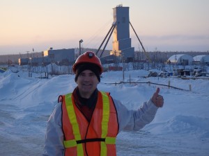 André Gaumond, President of Virginia in front of Eleonore (Photo: Virginia Mines)  