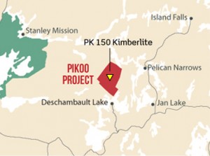 Pikoo is a new diamond discovery in Saskatchewan (Image: North Arrow Minerals)