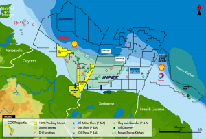 CGX is in the basin with majors and super-majors including Shell, Tullow and Inpex (Image: CGX Energy)