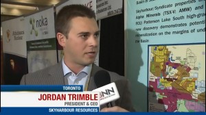 Mr. Trimble President and CEO of Skyharbour on BNN (Source: Skyharbour Resources Ltd./BNN)