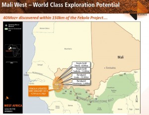 Mali West hosts over 40 million ounces of gold (Source: Papillon Resources)