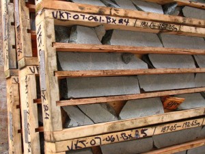 Historic drill core (Photo: Riverside Resources)