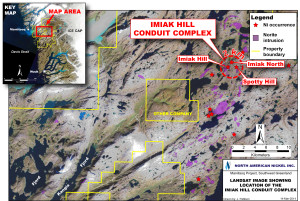 Landsat image showing IHCC area (Image: North American Nickel)