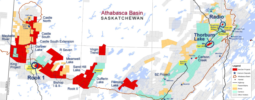 The Athabasca Basin hosts the richest uranium in the world (Image: NexGen Energy Ltd.)