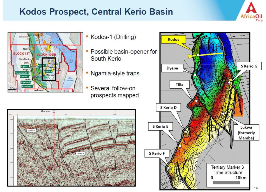 Although the Kodos-1 well didn't hit commercial oil rates, AOI and Tullow believe oil is close (Image: Africa Oil)