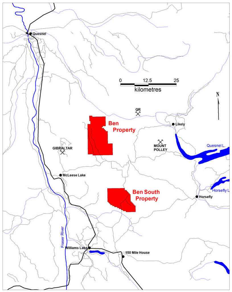 Westhaven Ventures Nickel properties north of Williams Lake BC