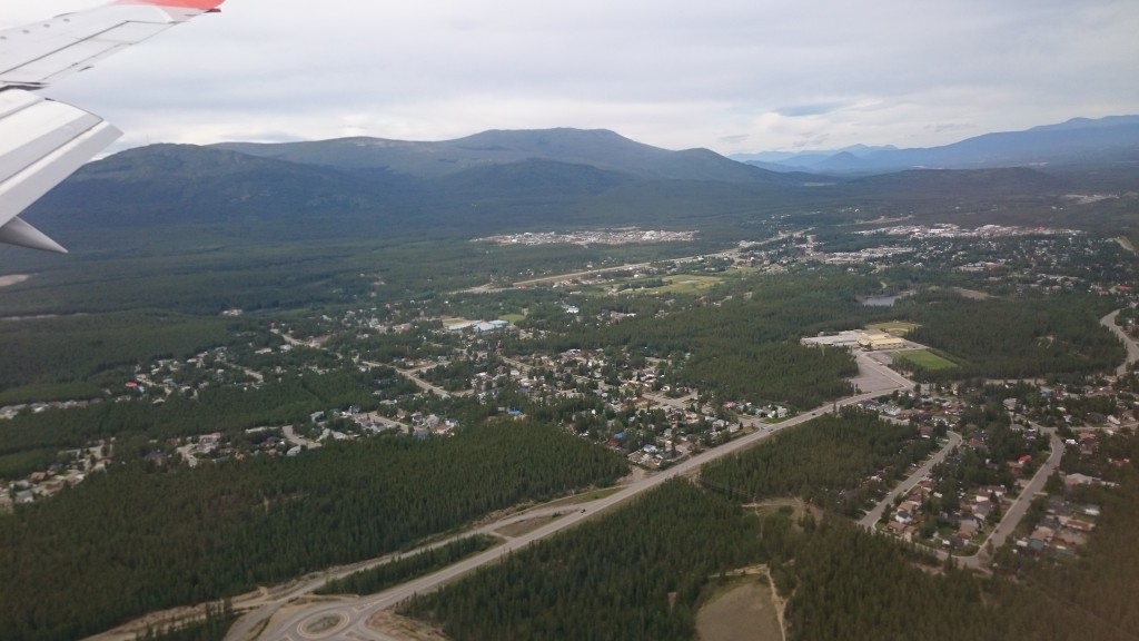 2.5 hours after leaving Vancouver, landing in the capital of the Yukon, Whitehorse – Population 27,000 (Source: CEO.ca)