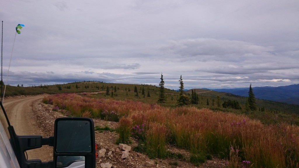 Driving back to camp from Supremo on the 23Km road Kaminak built which cost approx. $1.15M. The deposits are situated on flat rolling hills making it easy to explore. (Source: CEO.ca)