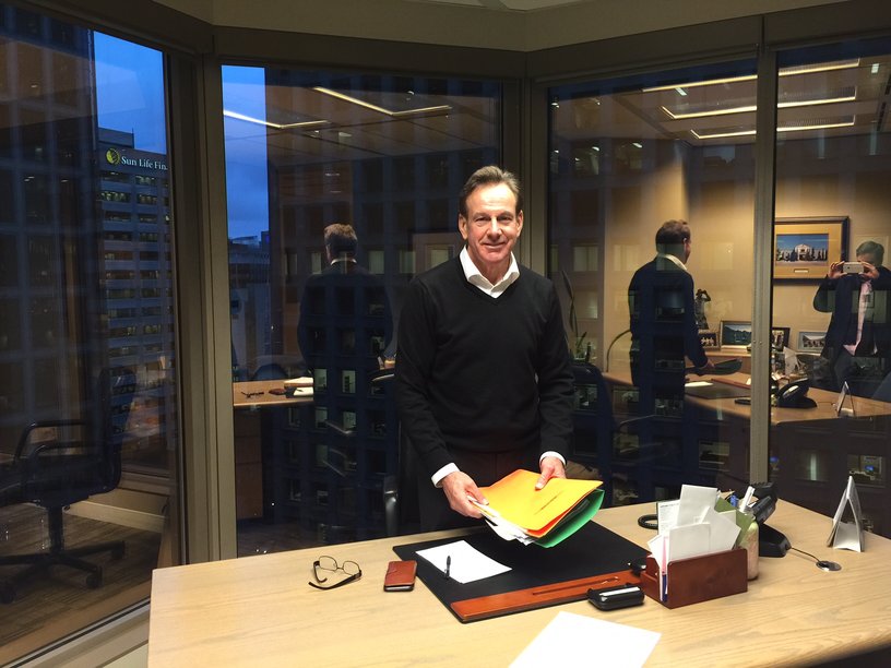 Kevin England at The England Group's Vancouver office - November 2015 (CEO.CA photo)