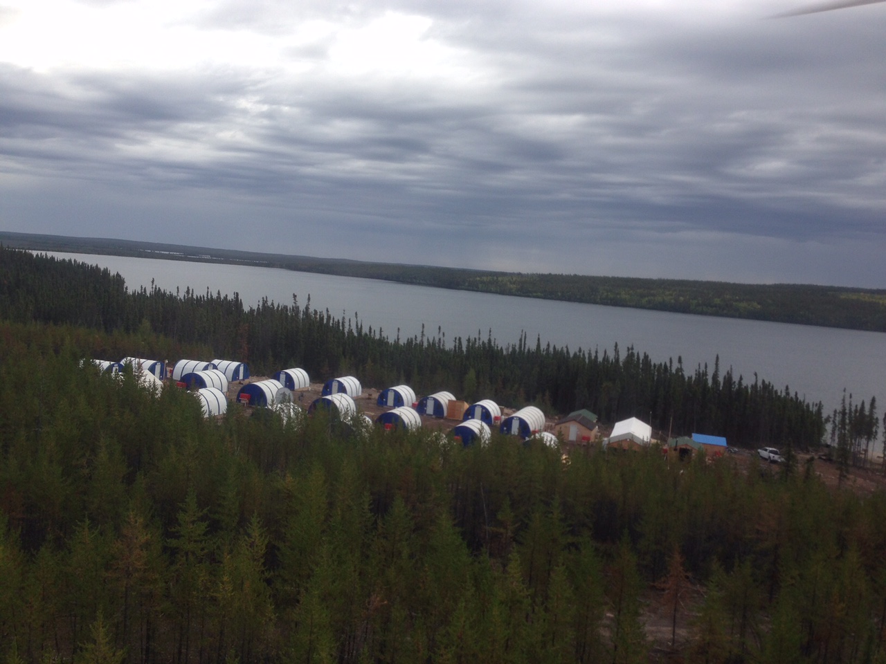 The Arrow camp in Saskatchewan's Athabasca Basin - September 2014. CEO.CA Photo